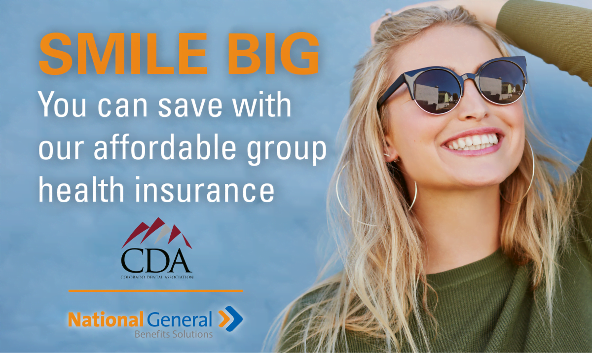 New CDA Member Benefit Group Health Insurance Colorado Dental
