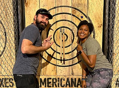 Axe Throwing With Your Colleagues